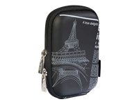 RivaCase 7103 (PU) Hardcase f&uuml;r Digitalkamera schwarz (newspaper) Preisvergleich
