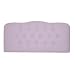 Lilac Shantung Button Tufted Headboard - Twin