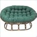 Blazing Needles Standard Double Papasan Twill Fabric Cushion
