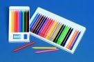 Factis 4.75 in. Plastic Erasable Non-Toxic Crayon Set 24