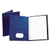 Oxford 57702 Twin Pocket Portfolios with Three Tang Fasteners, Royal Blue, 25 per Box