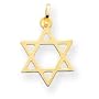 14k Star Of David Pendant - Measures 14x13mm - JewelryWeb