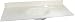 Culture Marble Vanity Top, 19 x 37 White