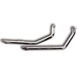 2 O.D Chrome Drag Pipes Harley ShovelHead 1970 to 1984 - Frontiercycle (Free U.S. Shipping)