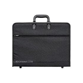 Prat Paris Start 3 Presentation Portfolio Case, Zippered Binder with Internal Holding Straps, 17x22 x 1, Cover Color: Black.