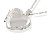 Image of Silver Heart Locket and Chain