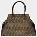 Authentic Fendi 8BN158 De Jour Large HandBag - Zucca Brown