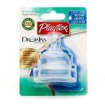 Playtex Drop-Ins System NaturaLatch Silicone Nipple, Slow Flow 2 ct (Quantity of 6)