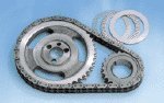 Milodon 15054 Premium True Roller Timing Chain with Roller Bearing Cam Gear Thrust for Small Block Chevy 283/400