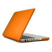 Speck Macbook Pro 13 Inch Aluminum Seethru Satin Clementine Orange Silky Smooth Soft Touch Shell