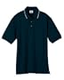Anvil Men's Short Sleeve 5.6 oz 50/50 Tipped Polo Shirt with Stain Release 4610 blue Small