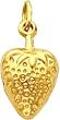 14K Gold Strawberry Charm