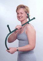 Thera Cane Back,Shoulder,Neck Pain Relief Massager with Trigger Point Manual