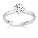 1/2 Carat E/VS1 Round Brilliant Certified Diamond Solitaire Engagement Ring in 18ct Solid White Gold