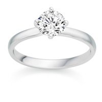 0.51 Carat D/VS1 Round Brilliant Certified Diamond Solitaire Engagement Ring in Platinum