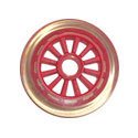YAK Scooter Wheel Clear-Red 100mm