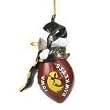 Iowa Hawkeyes 3" Acrylic Striped Home Run Snowman - NCAA College Athletics