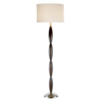 Adesso Twist Floor Lamp, Dark Walnut On Sale