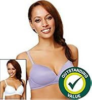 2 Pack Non-Wired T-Shirt A-D Bras