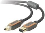 Belkin BKNAV2200106 PureAV Digital Camcorder FireWire Cable FireWire 4-Pin to 6-Pin 6 Feet Belkin BKNAV2200106 PureAV Digital Camcorder FireWire Cable FireWire 4-Pin to 6-Pin 6 Feet