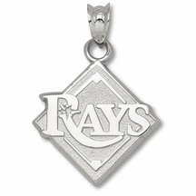 Tampa Bay Rays Sterling Silver Pendant