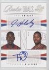 2009-10 Panini Season Update Rookie Duals Signatures #32 - Jrue Holiday/99/Terrence Williams