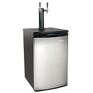 EdgeStar Full Size Stainless Steel Dual Tap Kegerator & Draft Beer Dispenser