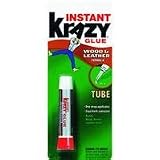 Krazy Glue KG82148R Instant Crazy Glue Wood and Leather Formula Tube 0.07-Ounce