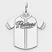 Sterling Silver San Diego Padres Medium Jersey Pendant