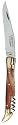 SCIP Laguiole 11-Centimeter Single Blade Pocket Knife/Corkscrew with Blond Horn Handle