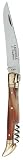 SCIP Laguiole 11-Centimeter Single Blade Pocket Knife/Corkscrew with Blond Horn Handle