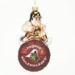 Purdue Boilermakers 5" Glass Mascot Basketball Holiday Ornaments - NCAA College Athletics