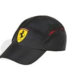 Ferrari Black Nylon Shield Hat