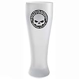 Review Harley Davidson 99298-06V / Harley Davidson Skull Pilsner Beer Glasses. Set of four 20 oz. pilsner glasses with satin finish. 99298-06V