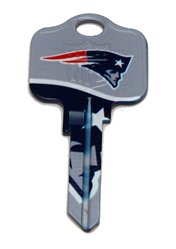 New England Patriots Kwikset KW1 House Key