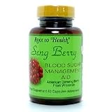 Seng Berry, Blood Sugar Management Aid 60 Tablets by Root To Health Hsu s Ginseng / 60 Tablets