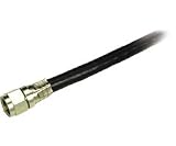 Steren Weather-Resistant - RF cable - 18 AWG - F connector (M) - F connector (M) - 100 ft - double shielded coaxial - ( RG-6 ) - black
