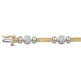 14K Two Tone Gold Diamond Bracelet