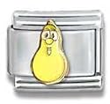 Clearly Charming Jerry Gourd Veggie Tales Italian Charm Bracelet Link