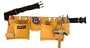 BOURN TOUGH LP-16 10 pocket suede leather contractors tool belt with dual leather hammer loops