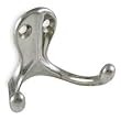 Battalion 1XNF5 Coat Hook, 2 Hook Ends, Nickel