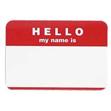 C-line Hello badges