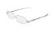 Moleskine Transparent Acetate Frame Reading Glasses, +2, Transparent