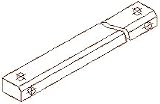 Alpha Communications Filler Plate 1/2X3/4-8011-Us28