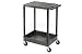 Flat Top Shelf Plastic Utility Cart 300 Lb. Capacity