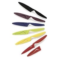 Kuhn Rikon Colori Nonstick Paring Knife, Red