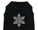 Snowflake Rhinestone Dog Shirt Size Small