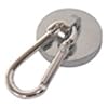 07587 Magnet m. Karabiner Karabinermagnet Neodym Rundmagnet