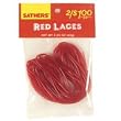 Sathers red laces candy , 2.5 oz - 12 ea