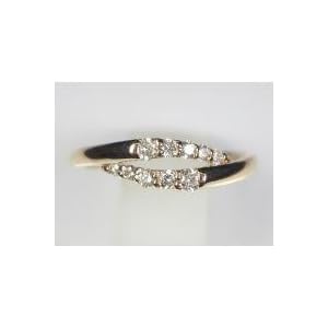 【クリックでお店のこの商品のページへ】K18PGダイヤリング 0.20CT DR5223ad 9号